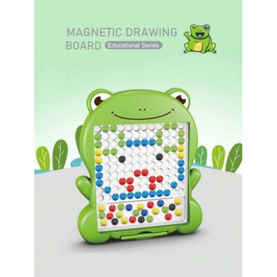 لعبة تشكيل الخرز المغناطيسية مع قلم على شكل بطة