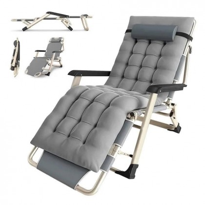 كرسي هزاز يمكن تحويله الى سرير 2*1 مع وسادة 