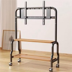 ستاند تلفزيون متحرك مع رف سفلي yz-55