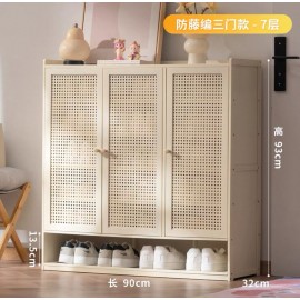 خزانة احذية مكونة من 3 أبواب مصنوعه من خشب البامبو yz-33