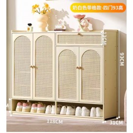 خزانة احذية بتصميم انيق مكون من 4 دفات وباب علوي yz-34