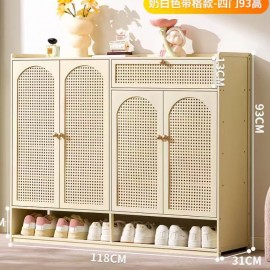 خزانة احذية بتصميم انيق مكون من 4 دفات وباب علوي yz-34