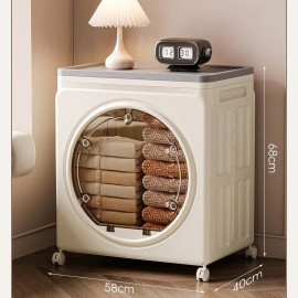 صندوق تخزين مع بابين يمكن طيه مصنوع من البلاستيك IH-62