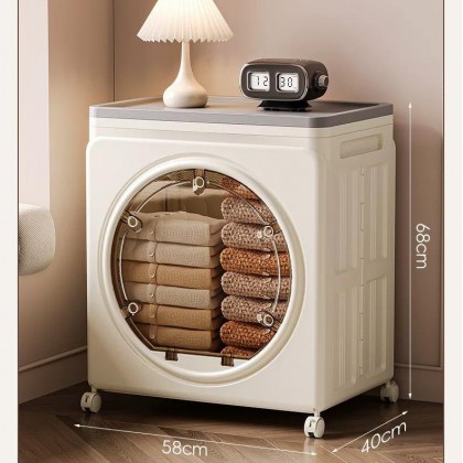 صندوق تخزين مع بابين يمكن طيه مصنوع من البلاستيك IH-62