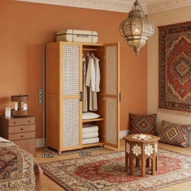 خزانة ملابس مصنوعه من خشب البامبو الطبيعي ih-26