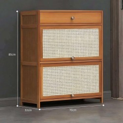 خزانة احذية ببابين سحاب مع جرار علوي ih-21