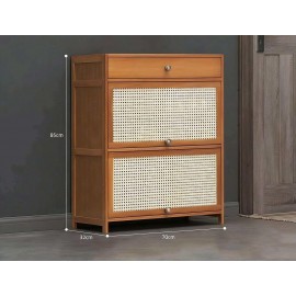 خزانة احذية ببابين سحاب مع جرار علوي ih-21