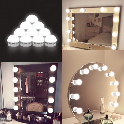 طقم اضاءة للمرآة 10 مصابيح LED طقم اضاءة للمرآة 10 مصابيح LED
