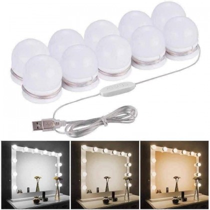 طقم اضاءة للمرآة 10 مصابيح LED طقم اضاءة للمرآة 10 مصابيح LED